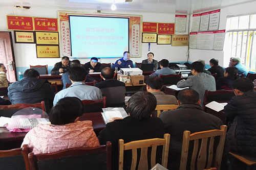 编办主任杜江深入锣坪村宣传贯彻党的十九大精神